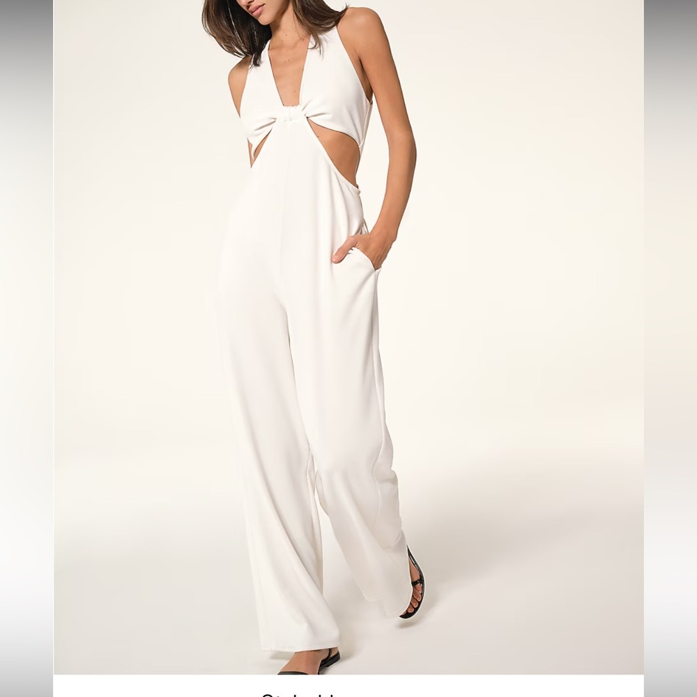 Express white jumpsuit